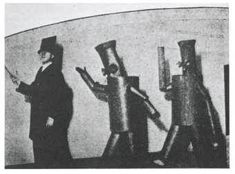 Costumes by Fortunato Depero for his ballet Machine of 3000