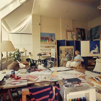 David Hockney photographed by Snowdon in London, 1978