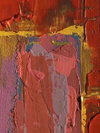 John Hoyland Saracen 1977 detail Acrylic emulsion on canvas Taken in raking light from the right