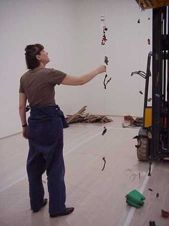 Installing Cornelia Parker's Cold Dark Matter at Tate