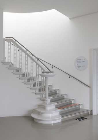 staircase with handrail at Tate St Ives.