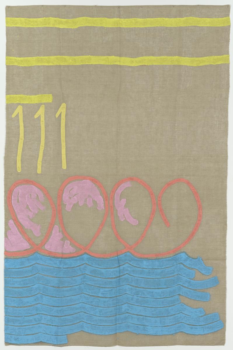 T15221: Three lines with arabesque No.111